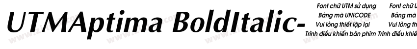UTMAptima BoldItalic字体转换 UTMAptima BoldItalic字体转换